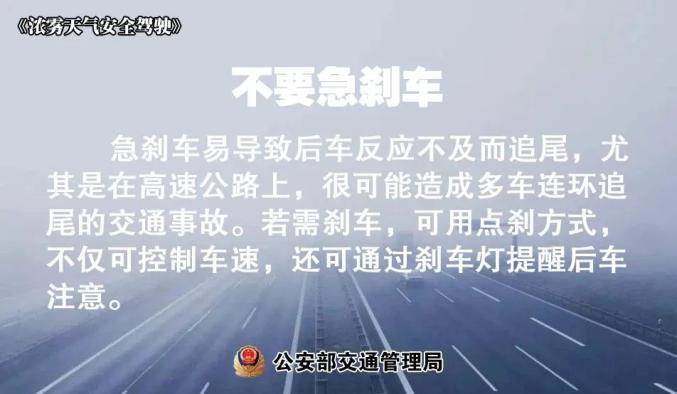 大雾天气驾驶技巧_出行提示_雾天安全行车