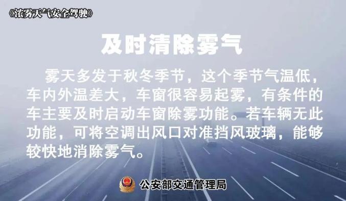 出行提示_雾天安全行车_大雾天气驾驶技巧