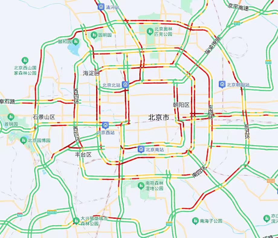 8月8日降雨影响交通_北京市暴雨蓝色预警_出行提示
