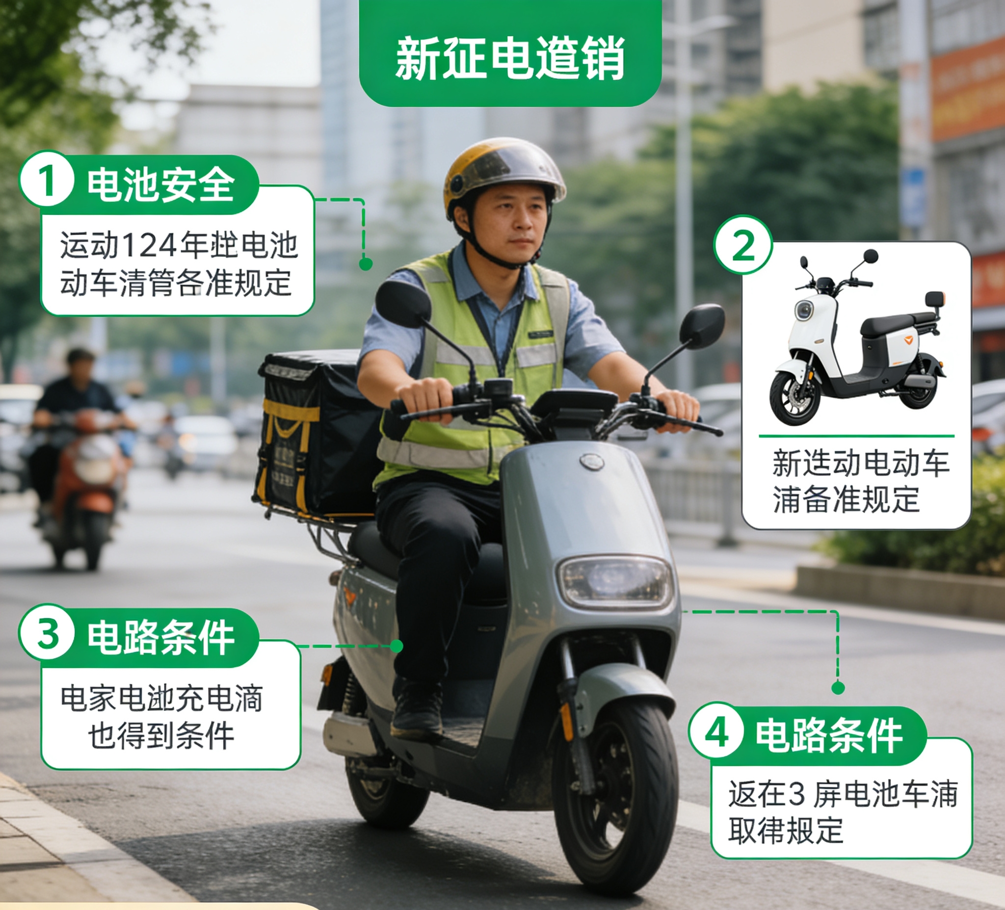 电动车新规 12月1日 罚款扣车_禁行