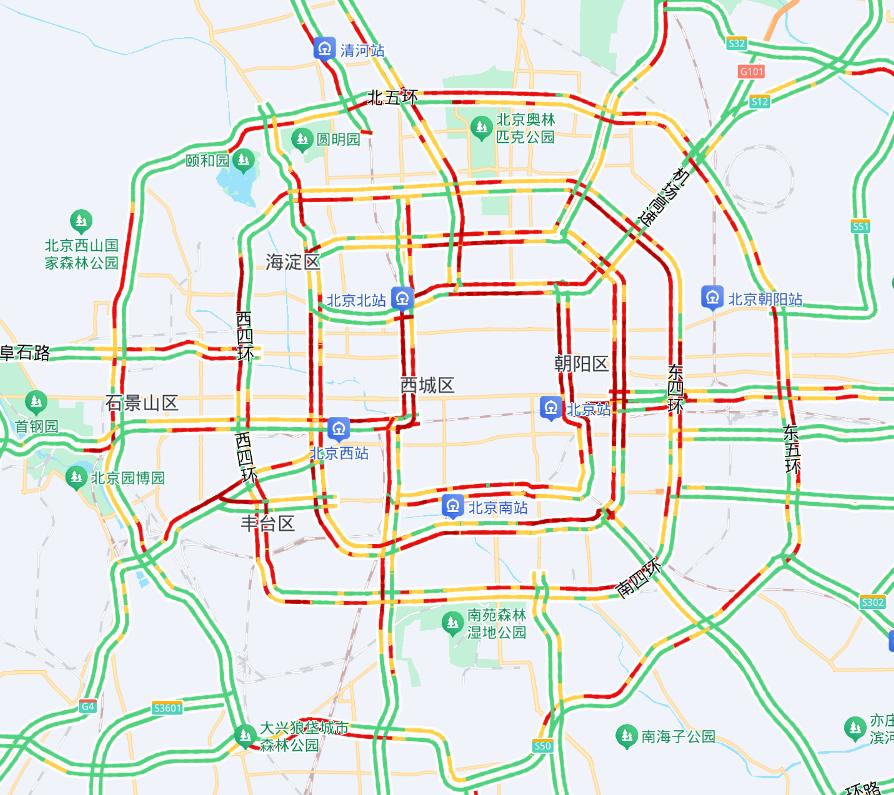 出行提示_暴雨黄色预警_北京市交通出行影响