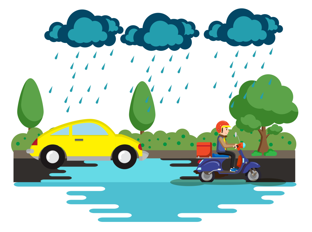 雨天骑车出行注意事项_雨天出行安全注意事项_出行提示