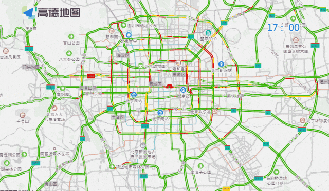 周末滑雪场出行热点_出行提示_北京冬季交通预测预报