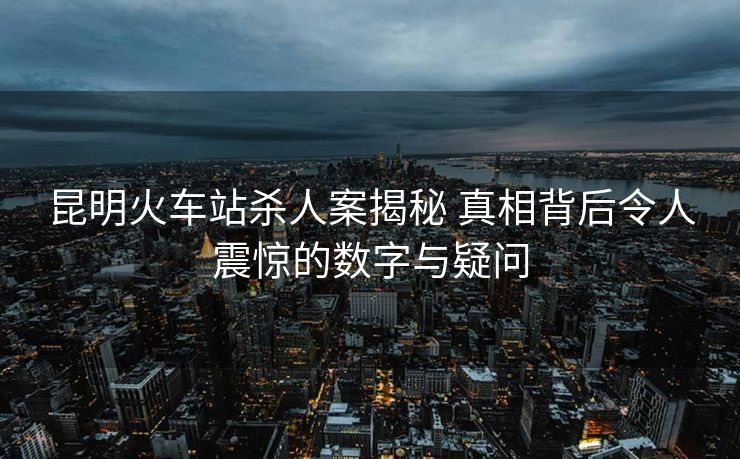 昆明火车站杀人案揭秘 真相背后令人震惊的数字与疑问