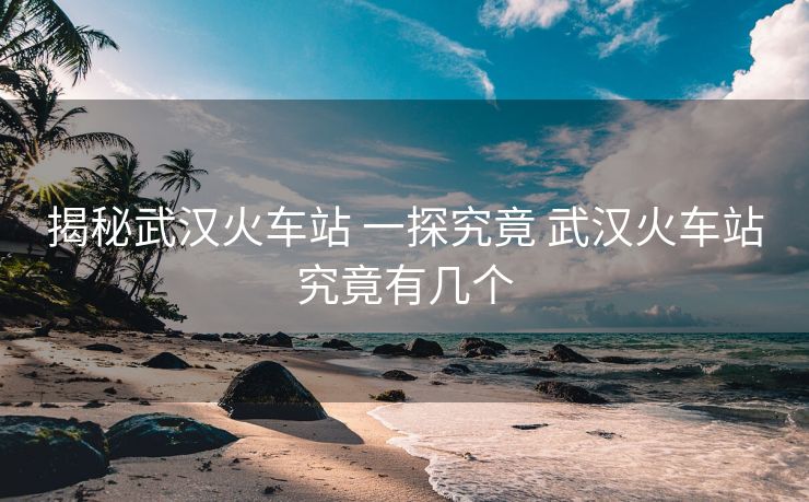 揭秘武汉火车站 一探究竟 武汉火车站究竟有几个