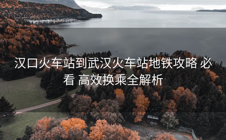 汉口火车站到武汉火车站地铁攻略 必看 高效换乘全解析