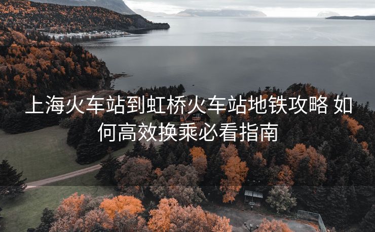 上海火车站到虹桥火车站地铁攻略 如何高效换乘必看指南
