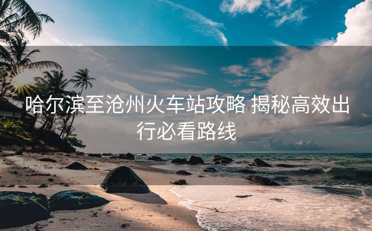 哈尔滨至沧州火车站攻略 揭秘高效出行必看路线