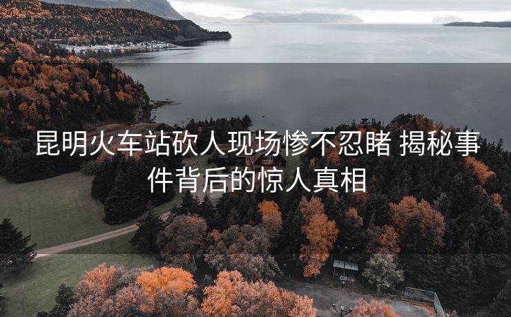 昆明火车站砍人现场惨不忍睹 揭秘事件背后的惊人真相 昆明火车站砍人现场惨不忍睹 揭秘事件背后的惊人真相